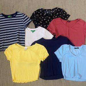 7 T shirts. Great condition.